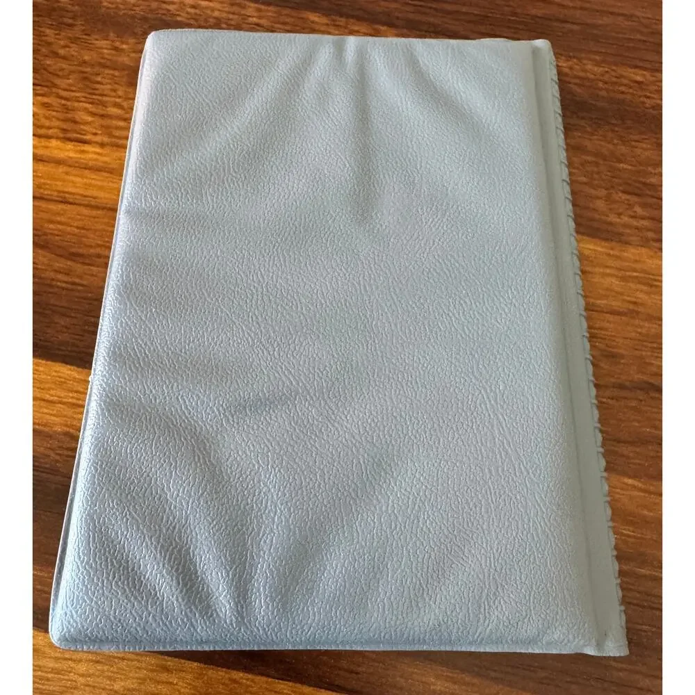 Vintage ‘80s Dusk Blue Window Cut Photo Album for 3 1/2 x 5 Inch Photos
